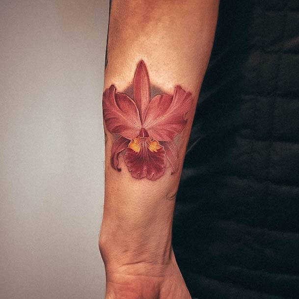 Womens Tattoo Ideas With Orchid Design