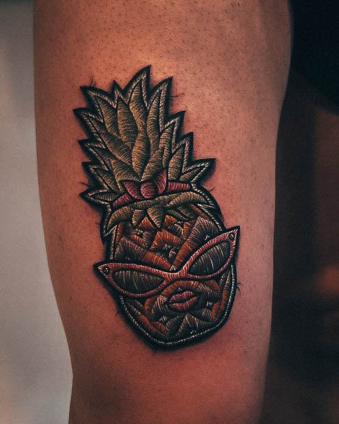 Womens Tattoo Ideas With Pineapple Design