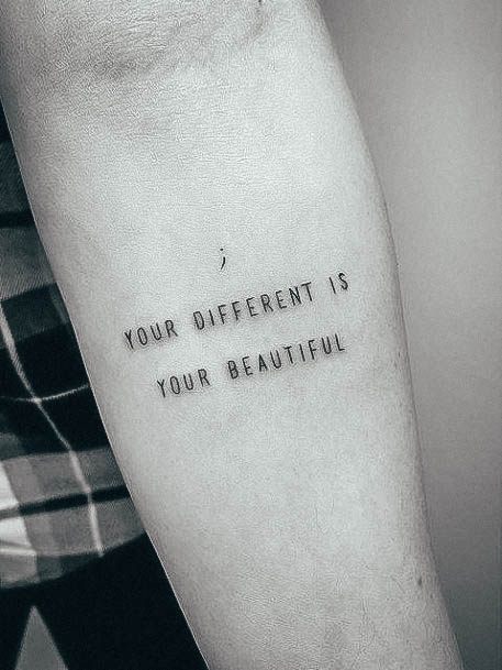 Womens Tattoo Ideas With Quote Design