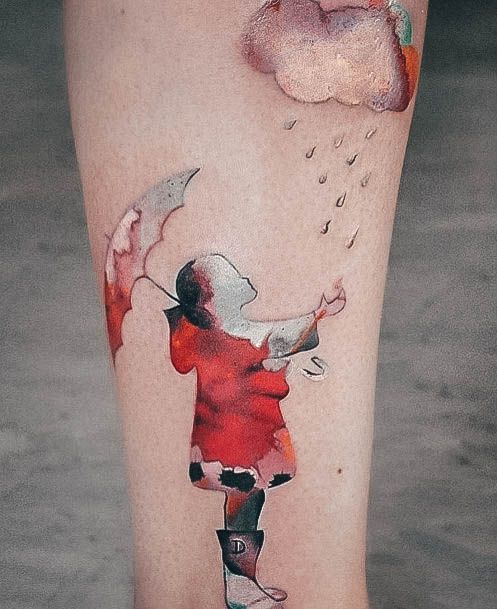 Womens Tattoo Ideas With Rain Design