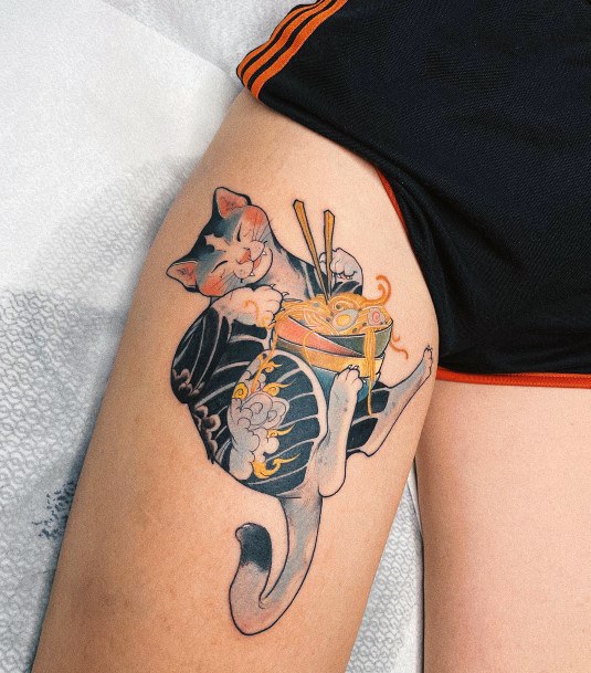 Womens Tattoo Ideas With Ramen Design