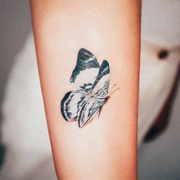 Womens Tattoo Ideas With Small Butterfly Design