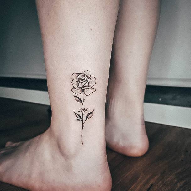 Womens Tattoo Ideas With Small Rose Design