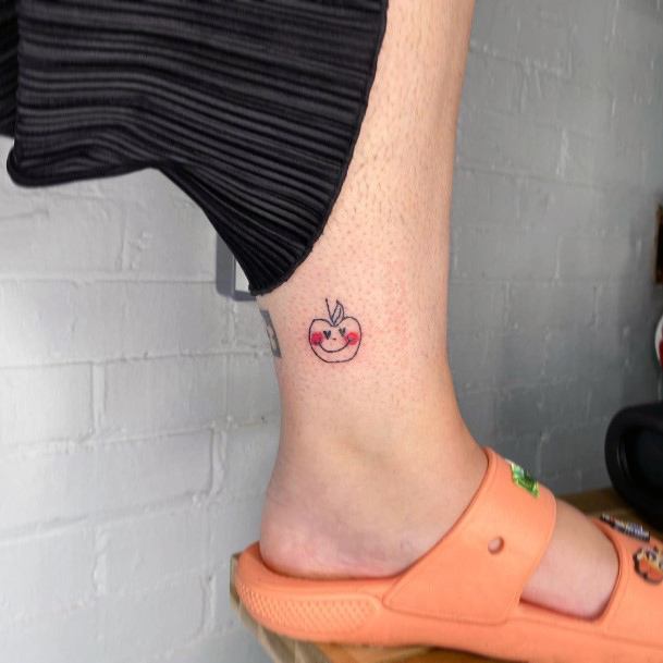 Womens Tattoo Ideas With Smiley Face Design