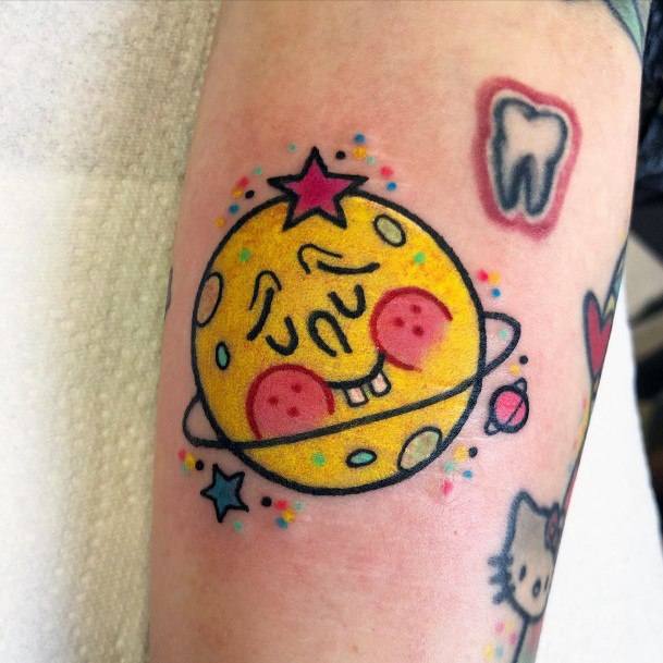 Womens Tattoo Ideas With Spongebob Design