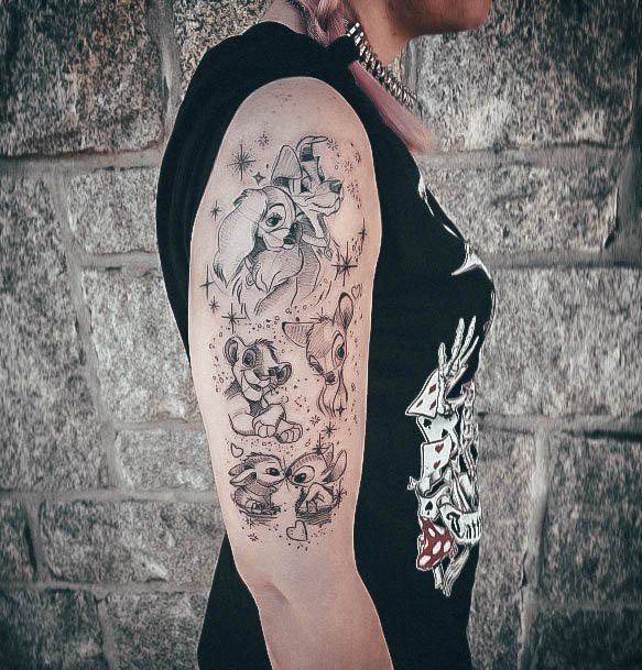 Womens Tattoo Ideas With Stitch Design