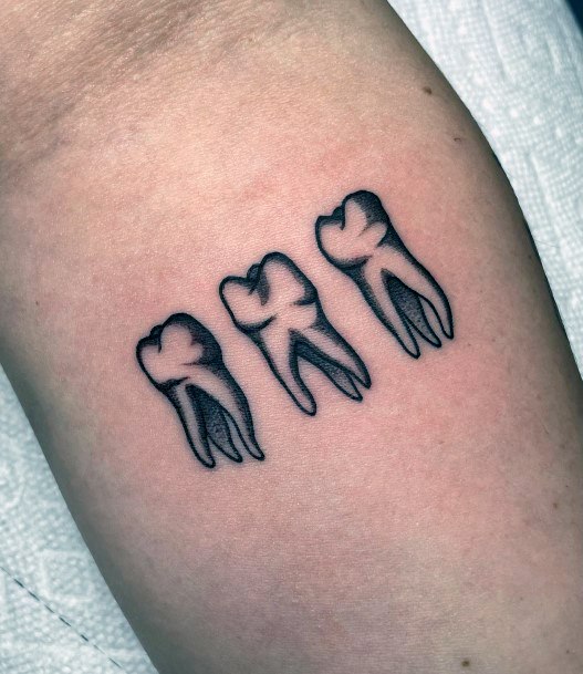Womens Tattoo Ideas With Tooth Design