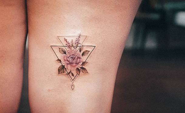 Womens Tattoo Ideas With Triangle Design