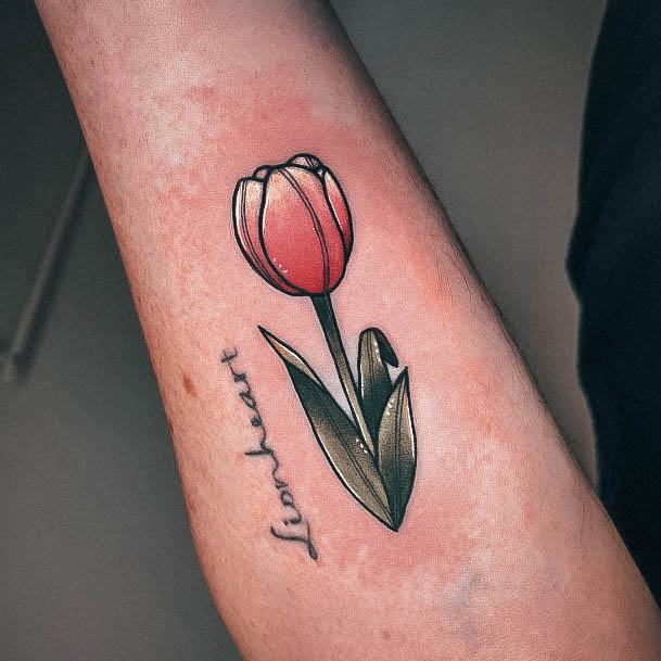 Womens Tattoo Ideas With Tulip Design