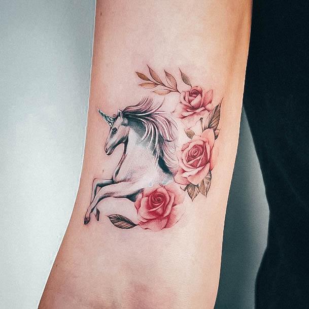 Womens Tattoo Ideas With Unicorn Design