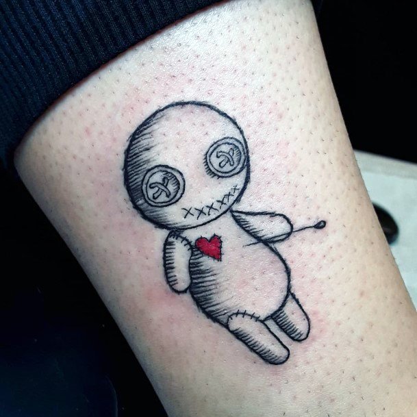 Womens Tattoo Ideas With Voodoo Doll Design