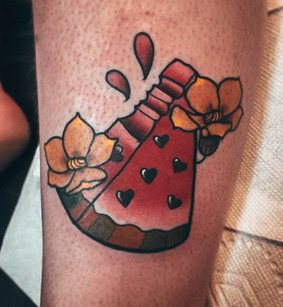 Womens Tattoo Ideas With Watermelon Design