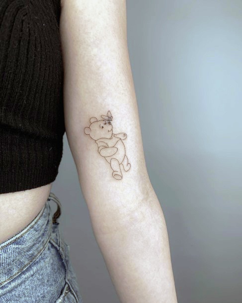 Womens Tattoo Ideas With Winnie The Pooh Design