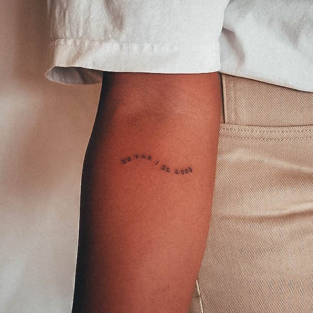 Womens Tattoo Ideas With Word Design