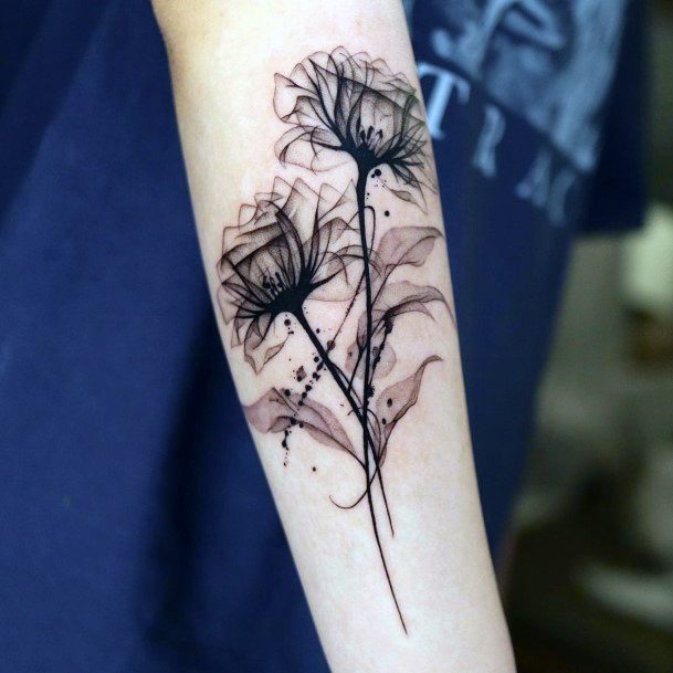 Womens Tattoo Ideas With X Ray Design