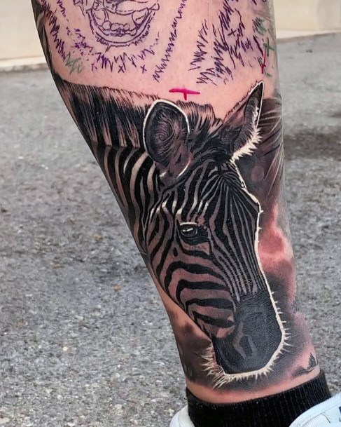 Womens Tattoo Ideas With Zebra Design