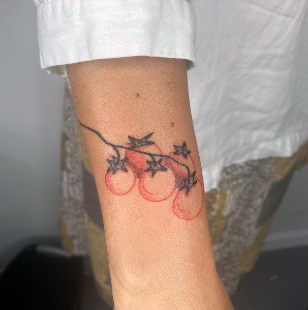 Womens Tomato Tattoo Ideas