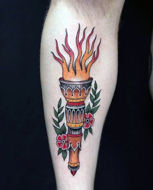 Womens Torch Tattoo Ideas