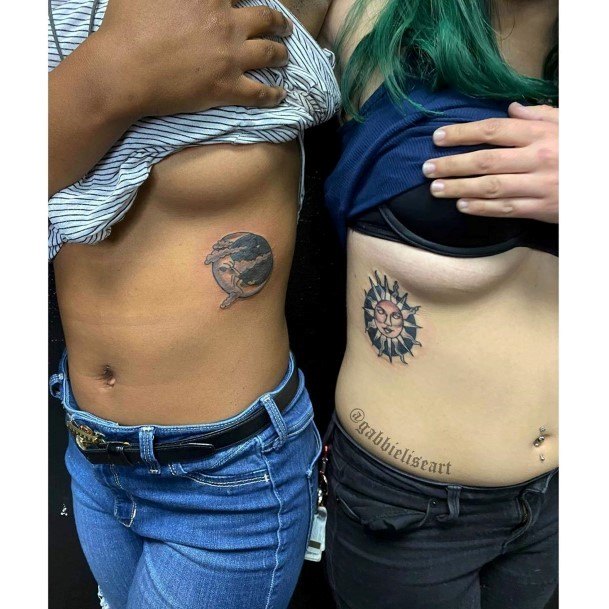 Womens Torso Best Friend Tattoo
