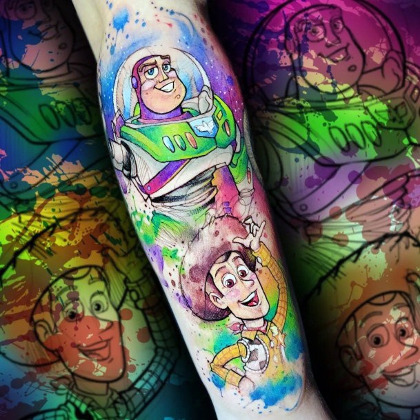 Womens Toy Story Girly Tattoo Designs