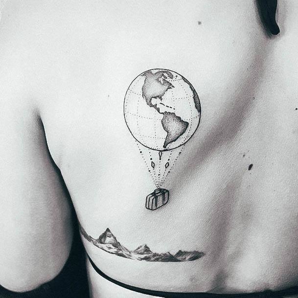 Womens Travel Tattoo Design Ideas