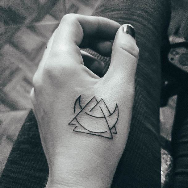 Womens Triangle Tattoo Design Ideas