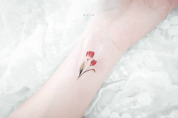 Womens Tulip Good Looking Tattoos