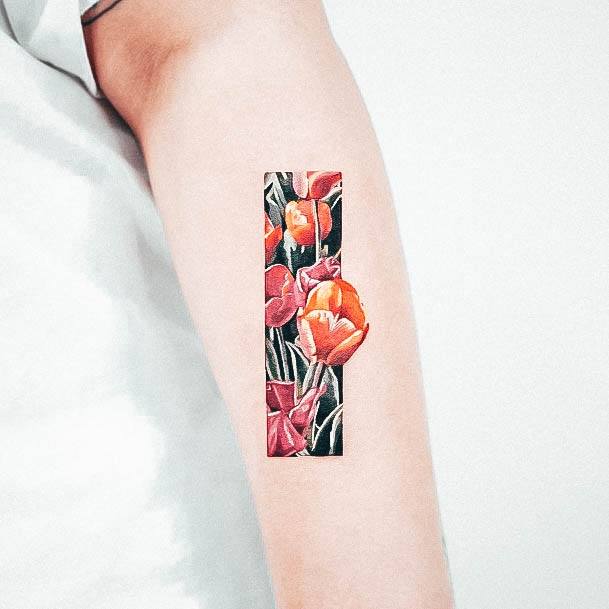 Womens Tulip Tattoo Design Ideas