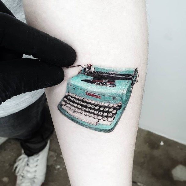 Womens Typewriter Good Looking Tattoos