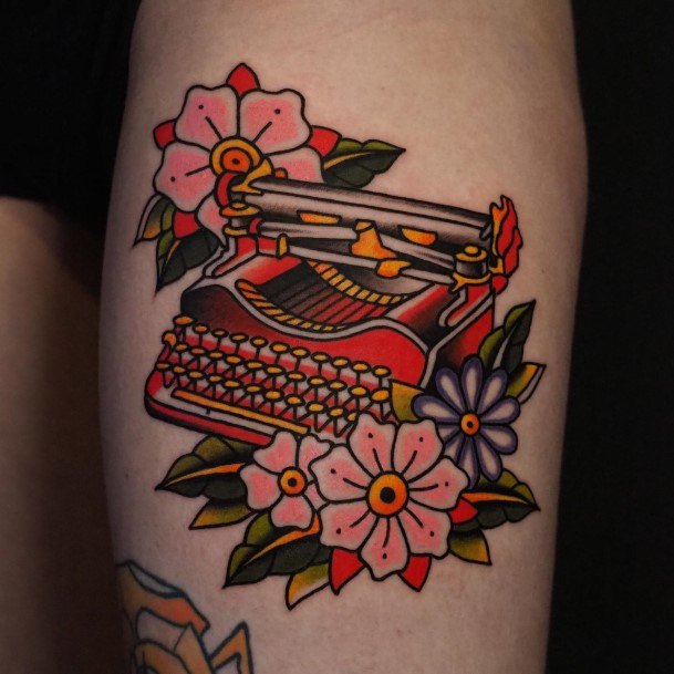 Womens Typewriter Tattoo Ideas