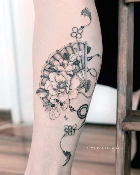 Womens Uchiwa Super Tattoo Designs