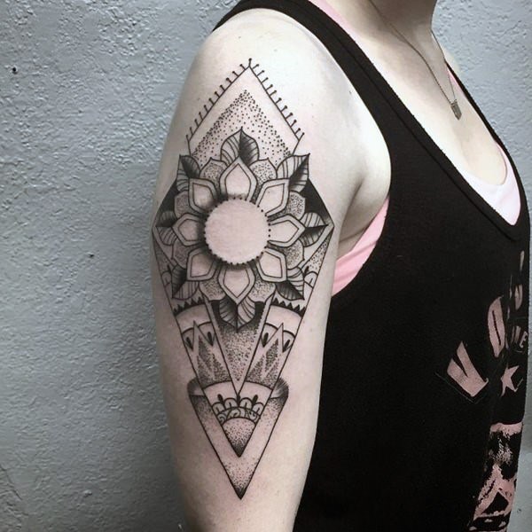 Womens Upper Fantastic Geometric Tattoo