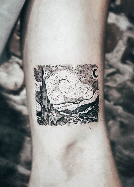 Womens Van Gogh Tattoo Design Ideas