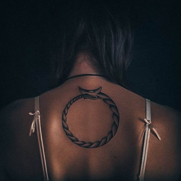 Womens Viking Super Tattoo Designs Snake Back