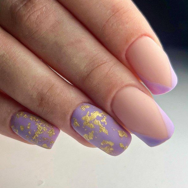 Womens Violet Nails