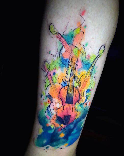 Womens Violin Good Looking Tattoos