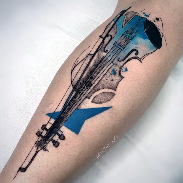 Womens Violin Tattoo Ideas