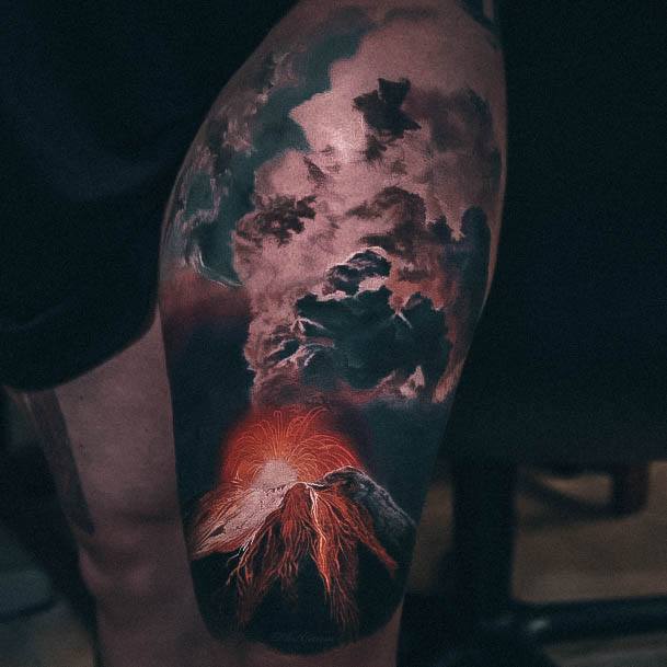 Womens Volcano Tattoos