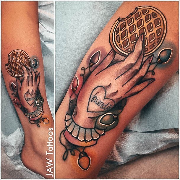 Womens Waffle Girly Tattoo Designs