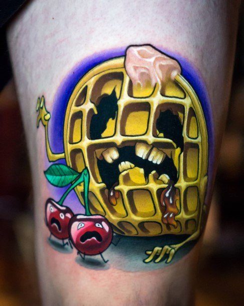 Womens Waffle Super Tattoo Designs