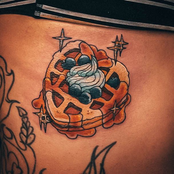 Womens Waffle Tattoo Design Ideas