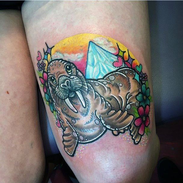 Womens Walrus Girly Tattoo Designs