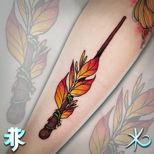 Womens Wand Tattoo Ideas