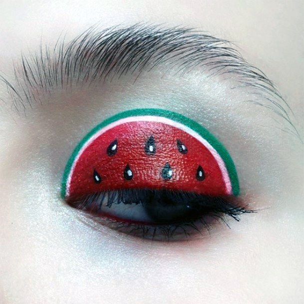 Womens Watermelon Art Unique Eyeshadow