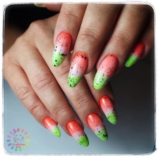 Womens Watermelon Good Looking Nails