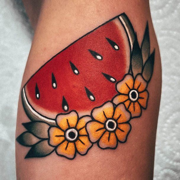 Womens Watermelon Super Tattoo Designs