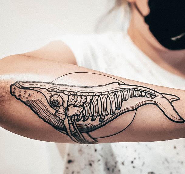 Womens Whale Girly Tattoo Designs