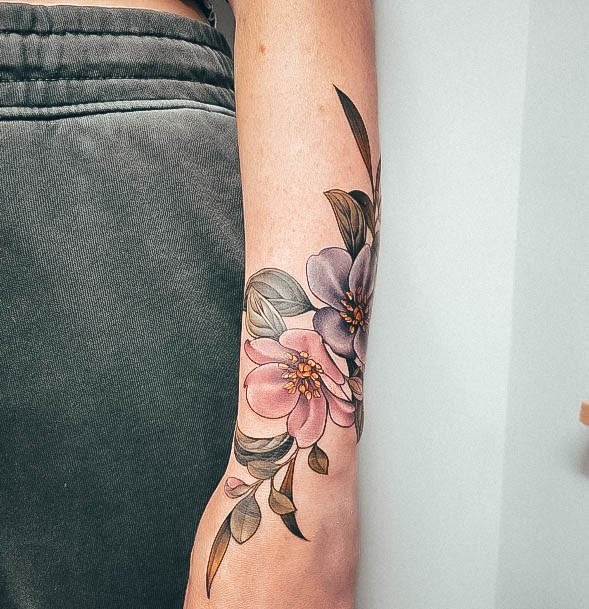 Womens Wildflower Tattoo Design Ideas