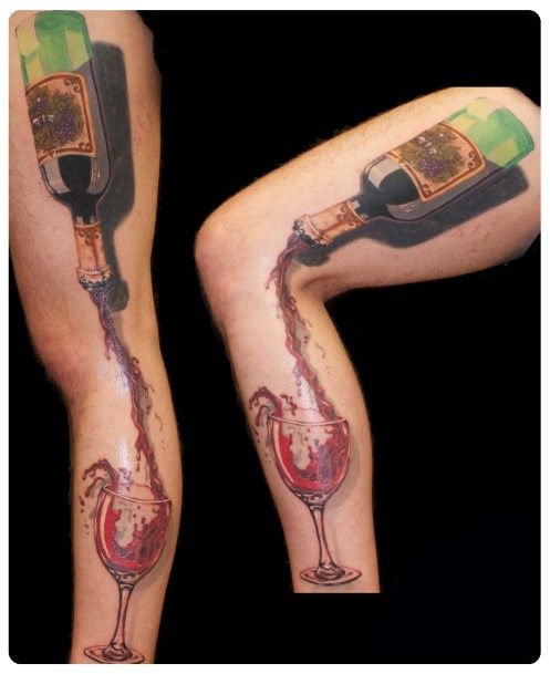 Womens Wine Good Looking Tattoos