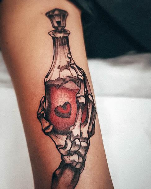 Womens Wine Super Tattoo Designs